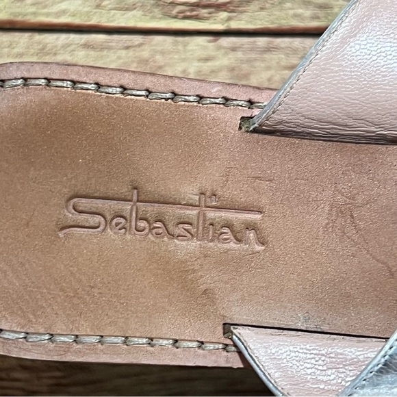 Sebastian Big Jeweled Thong Sandals - Picture 7 of 8